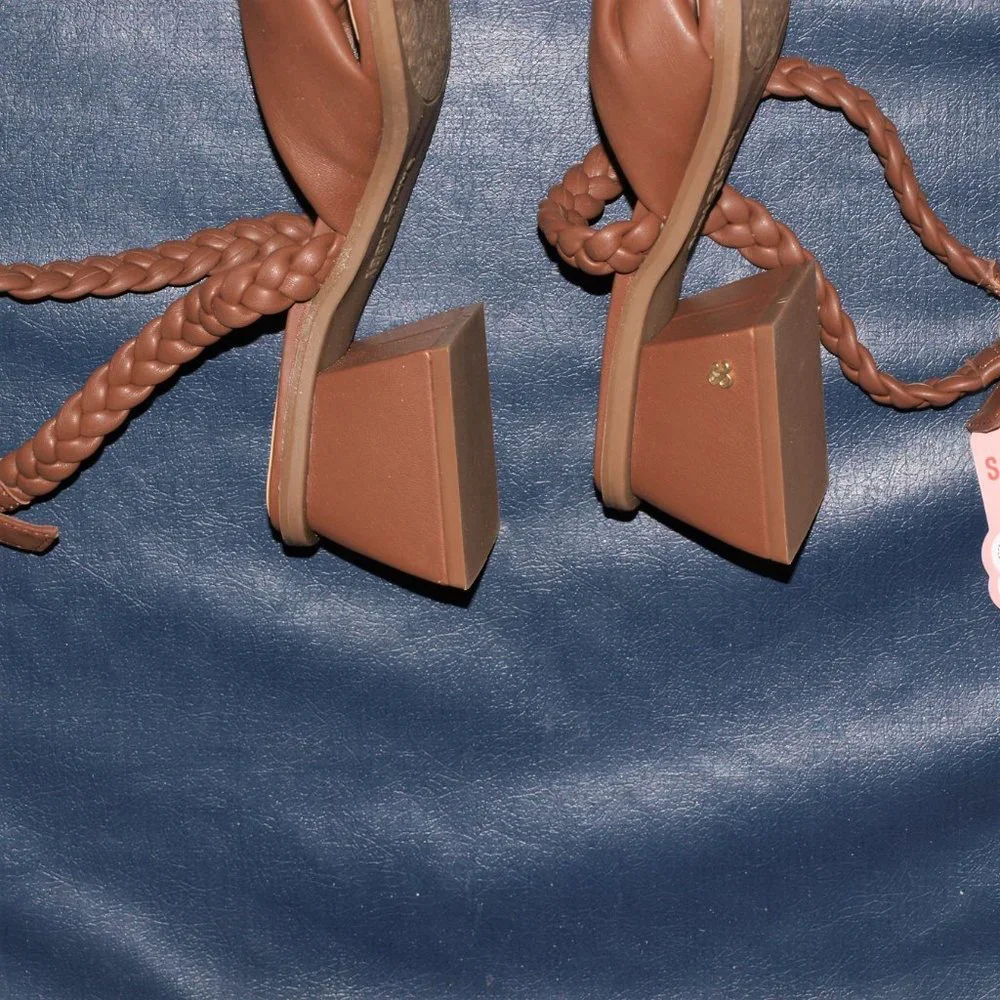 Sam & Libby Brown Sandals Women's 8 - Picture 4 of 7